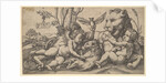Putti and Lions, 1547 by Master FG