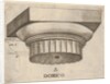 Doric capital with measurements, ca. 1537 by Master GA