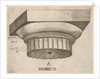 Doric capital with measurements, ca. 1537 by Master GA