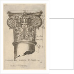 Composite capital with measurements, ca. 1537 by Master GA