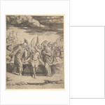 Christ seated on the tomb supported by angels, 1530-60 by Master of the Die