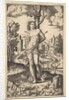 Saint Sebastian tied to a tree pierced by arrows, 1530-60 by Master of the Die