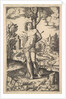 Saint Sebastian tied to a tree pierced by arrows, 1530-60 by Master of the Die