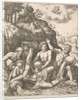 River gods consoling Peneus for the Loss of his Daughter, Daphne from 'The Story of Apo…, 1530-60 by Master of the Die