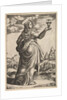 The Magdalene standing facing right, jar held in her raised right hand, 1530-60 by Master of the Die