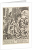 Envy or Avarice at the right being driven from the temple of the Muses by Hercules who …, 1530-60 by Master of the Die