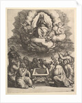 The Assumption of the Virgin, below the apostles surround the tomb, 1530-60 by Master of the Die