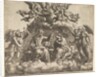 The coronation of the Virgin, Christ holding the crown over her head, God the Father bless…, 1532 by Master of the Die