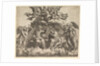The coronation of the Virgin, Christ holding the crown over her head, God the Father bless…, 1532 by Master of the Die
