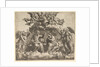 The coronation of the Virgin, Christ holding the crown over her head, God the Father bless…, 1532 by Master of the Die