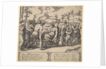 Plate 5: Psyche carried on a litter, from the 'Fable of Cupid and Psyche', 1530-60 by Master of the Die