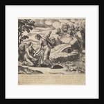 Venus ordering Psyche to take water from a fountain guarded by dragons, from the 'Fable…, 1530-60 by Master of the Die