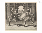 Two gladiators fighting in front of an arch, 1530-60 by Master of the Die