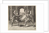 Two gladiators fighting in front of an arch, 1530-60 by Master of the Die