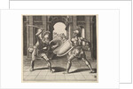 Two gladiators fighting in front of an arch, 1530-60 by Master of the Die