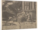 Plate 27: Proserpina gives Psyche the box of beauty, from 'The Fable of Cupid and Psyche', 1530-60 by Master of the Die