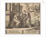 Plate 11: Psyche gives presents to her sisters, from 'The Fable of Psyche', 1530-60 by Master of the Die