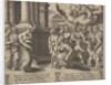 Plate 2: the people rendering divine honors to Psyche, from 'The Fable of Psyche', 1530-60 by Master of the Die