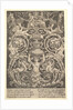 A panel of ornament with a woman holding a vase in centre, 1532 by Master of the Die