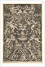 A panel of ornament with putti, goat and other figures, 1530-60 by Master of the Die