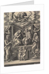The Coronation of the Virgin, at lower left stands St John the Baptist, at lower right …, 1530-60 by Master of the Die
