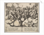 Plate 30: Venus and Cupid pleading their case in the presence of Jupiter and other Gods…, 1530-60 by Master of the Die