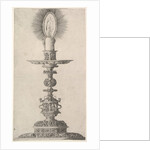 Candlestick with Lighted Candle from: Insigne Ac Plane Novum Opus Cratero graphicum; Ein n…, 1551 by Mathias Zundt