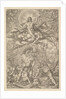 Resurrection of Christ, encompassed by an aureole and clouds with lines of winged putti to…, 1577 by Melchior Meier