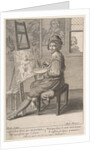 Painter at an Easel, 1620-67 by Michel Lasne