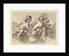 Three Children in Clouds, 18th century by Monogrammist DA