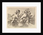Three Children in Clouds, 18th century by Monogrammist DA