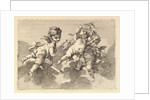 Three Children in Clouds, 18th century by Monogrammist DA
