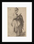 Female Figure holding a Cushion, 1643 by Monogrammist VCP