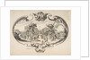 Fan with figures in a garden by Nicolas Cochin (attributed to)