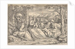 The Holy Family with saints Elizabeth and John, ca. 1550 by Nicolò Boldrini (attributed to)