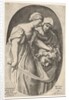 Judith with the head of Holofernes in her left hand and a sword in her right hand, accompa…, 1606 by Oliviero Gatti