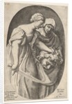 Judith with the head of Holofernes in her left hand and a sword in her right hand, accompa…, 1606 by Oliviero Gatti