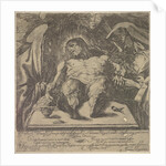 Lamentation over the body of Christ by the three Marys, a jar of ointment on the table to …, 1615 by Orazio Borgianni