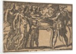 The Sacrifice' or 'Mucius Scaevola', after Parmigianino, 16th century by Unknown