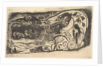 Woodcut with a Horned Head, 1898-99 by Paul Gauguin