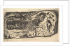 Woodcut with a Horned Head, 1898-99 by Paul Gauguin