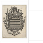 Wall-mounted Shelf Unit from 'Verscheyden Schrynwerck' ['Plusieurs Menuiseries'], 1658 by Paul Vredeman de Vries