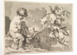 Three Loves, one of which is seated, holding a quiver, 1727-60 by Pierre Alexandre Aveline