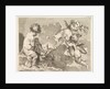 Three Loves, one of which is seated, holding a quiver, 1727-60 by Pierre Alexandre Aveline