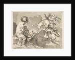 Three Loves, one of which is seated, holding a quiver, 1727-60 by Pierre Alexandre Aveline