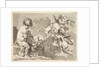 Three Loves, one of which is seated, holding a quiver, 1727-60 by Pierre Alexandre Aveline