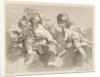 Three Loves, One holding a Quiver, the Other, Grapes, 1727-60 by Pierre Alexandre Aveline