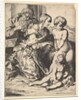 Virgin kneeling before Christ, 1610-42 by Pierre Brebiette