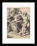 Virgin kneeling before Christ, 1610-42 by Pierre Brebiette