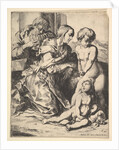 Virgin kneeling before Christ, 1610-42 by Pierre Brebiette